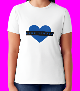 Tee Shirt - Blue Heart