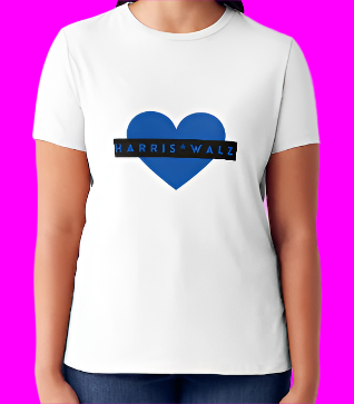 Tee Shirt -   Blue Heart